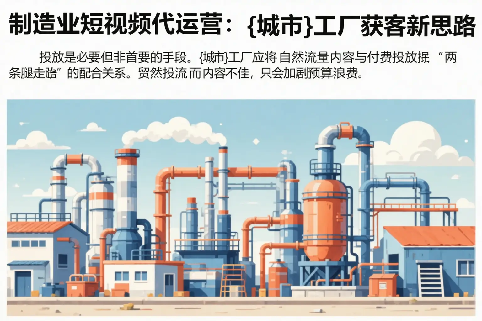 制造业短视频代运营：江口工厂获客新思路